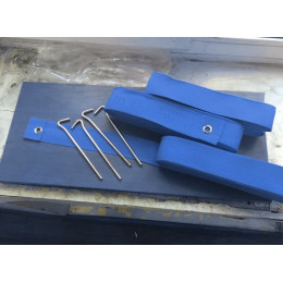 Разметка площадки для волейбола 9х18м - голубой цвет (ленты)